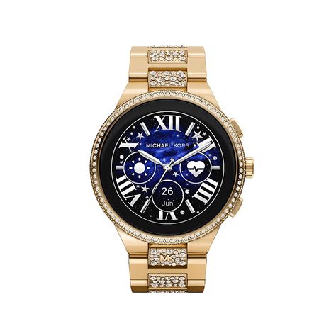 camille gold tone watch